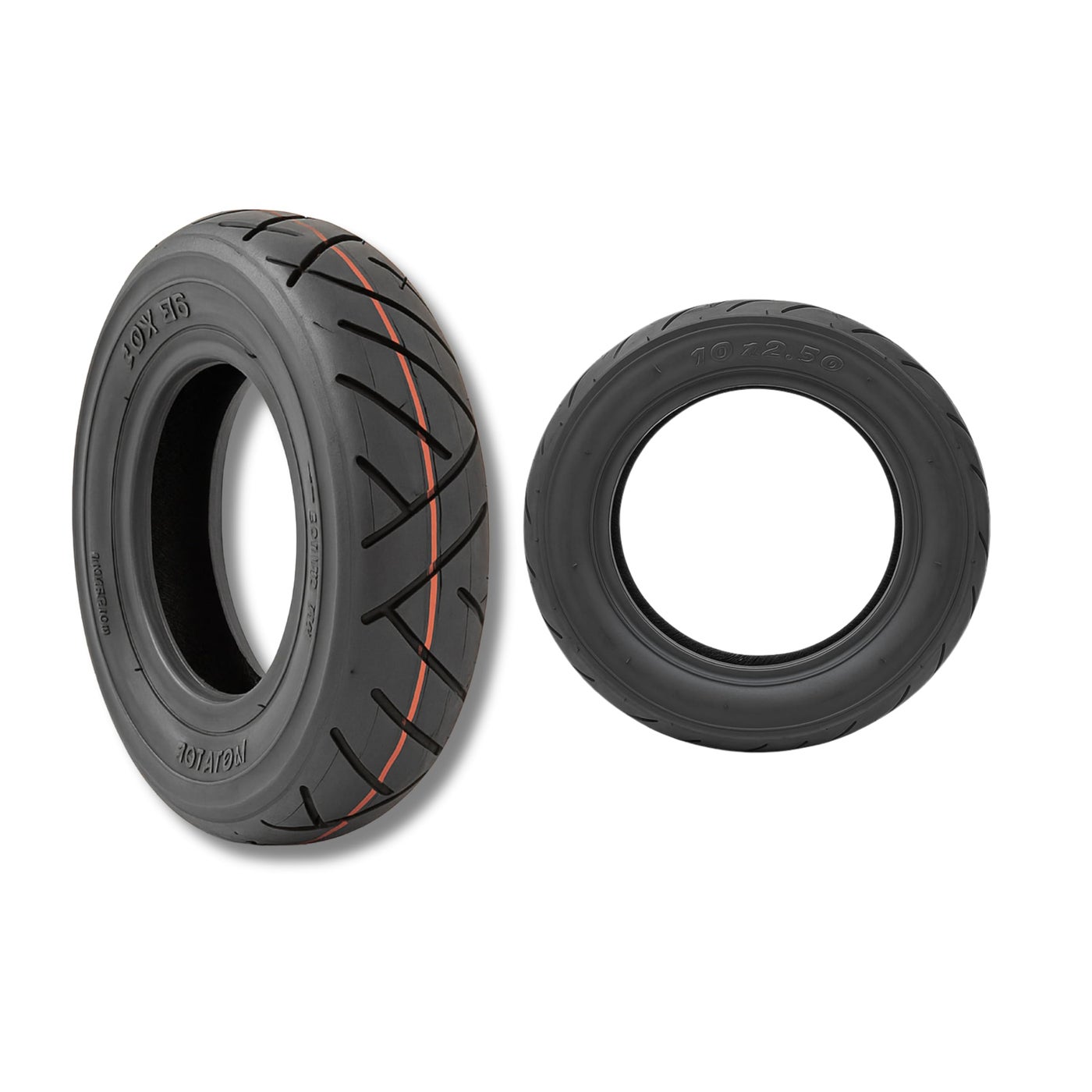 FUKUKAWA 10x2.50" Pneumatic Scooter Tire – 10 Inch Outer Replacement Tyre Compatible with E10 Electric Scooters, Durable Air-Filled Spare Tire, Explosion-Proof, Anti-Skid, Shock-Absorbing Wheel