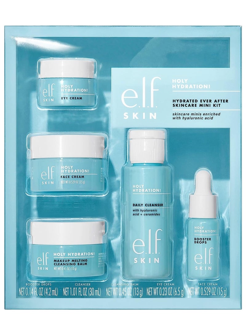 إلف مجموعة العناية بالبشرة الصغيرة ايفر افتر من سكين هايدريتد منظف ومزيل للمكياج ومرطب وكريم للعين لترطيب البشرة مقاسات مناسبة لوزارة المواصلات الامريكية
