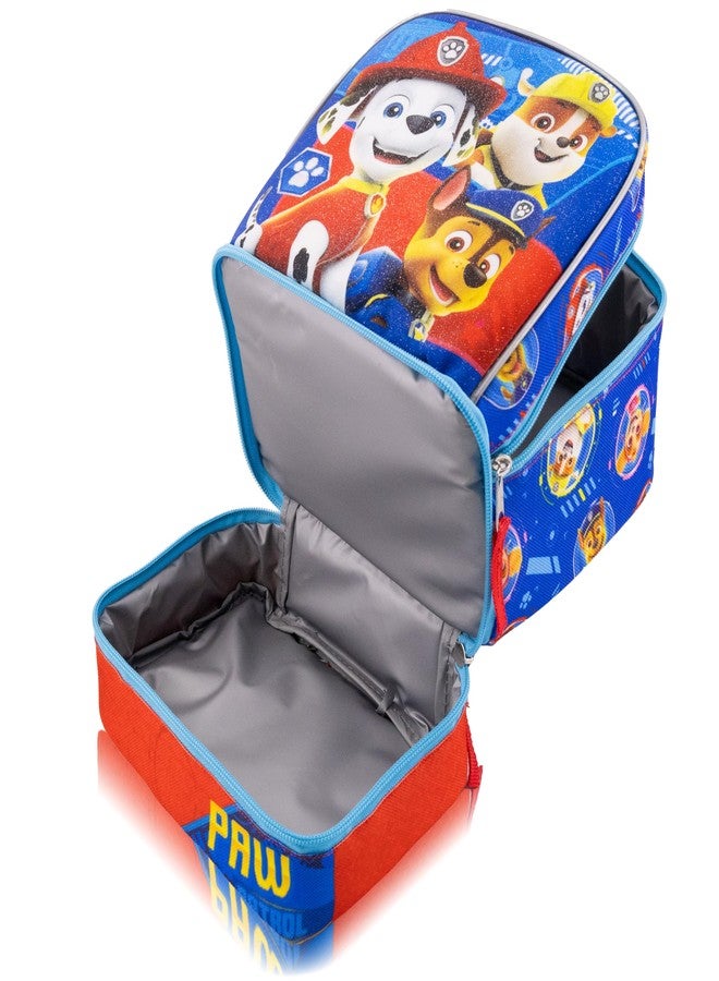 فاست فوروورد علبة غداء باو باترول للأطفال بتصميم لامع | حقيبة غداء معزولة للأولاد والبنات والأطفال الصغار | علبة غداء باو باترول تشيس ومارشال ورابل زرقاء قابلة لإعادة الاستخدام - Image 3