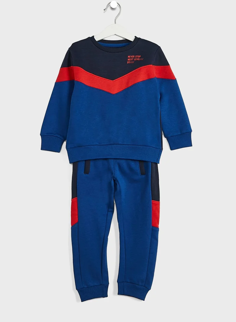 MINOTI Kids Colour Block Tracksuit