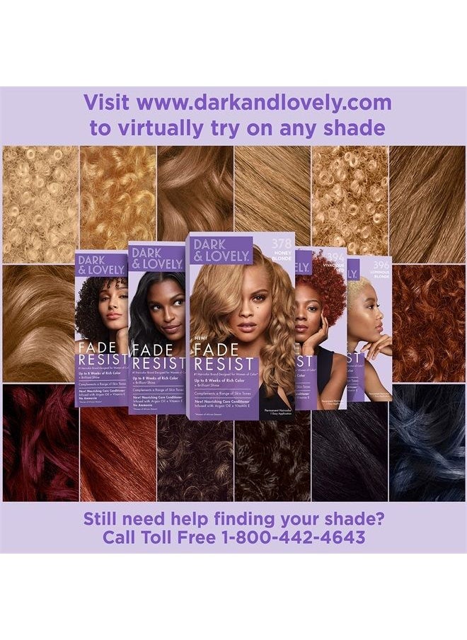 SoftSheen-Carson Dark and Lovely Fade Resist Rich Conditioning Hair Color, Permanent Hair Color, Up To 100 percent Gray Coverage, Brilliant Shine with Argan Oil and Vitamin E, Brown Sugar  - Image 5