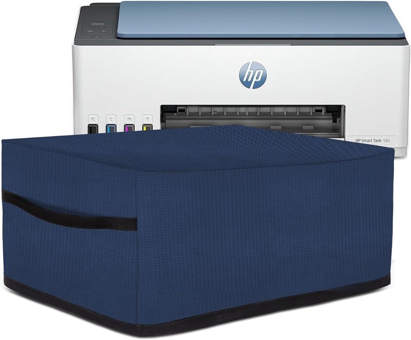 Cranique Fabric Dust Proof Printer Cover for HP Smart Tank All-in-One 580 / 581 / 585 (Blue) - Image 1