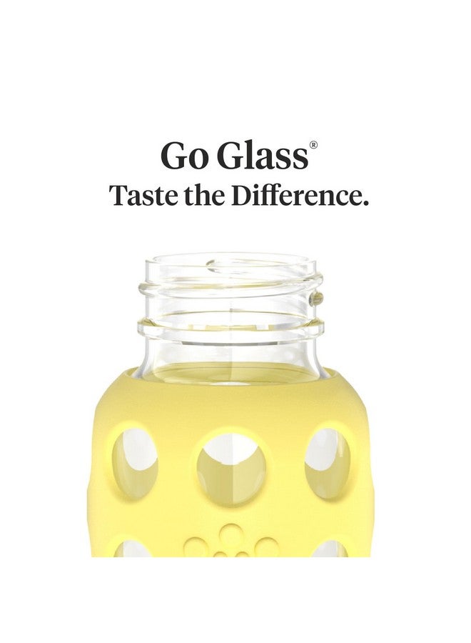 Lifefactory Glass Baby Bottle with Stage 1 Nipple and Protective Silicone Sleeve Banana 4 Oz - Image 3