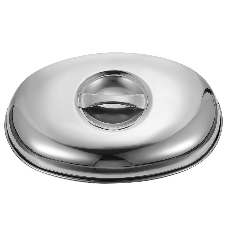2pcs Home Portable Stainless Steel Food Cover Dish Cover Mini Food Lid - Image 1