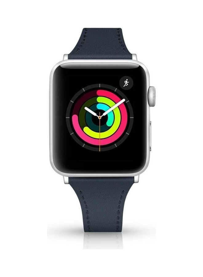 NIBEMINENT Ethnic Replacement Watchband For Apple Watch Series 1/2/3/4/5/6/7/SE 42/44/45mm Blue - Image 2