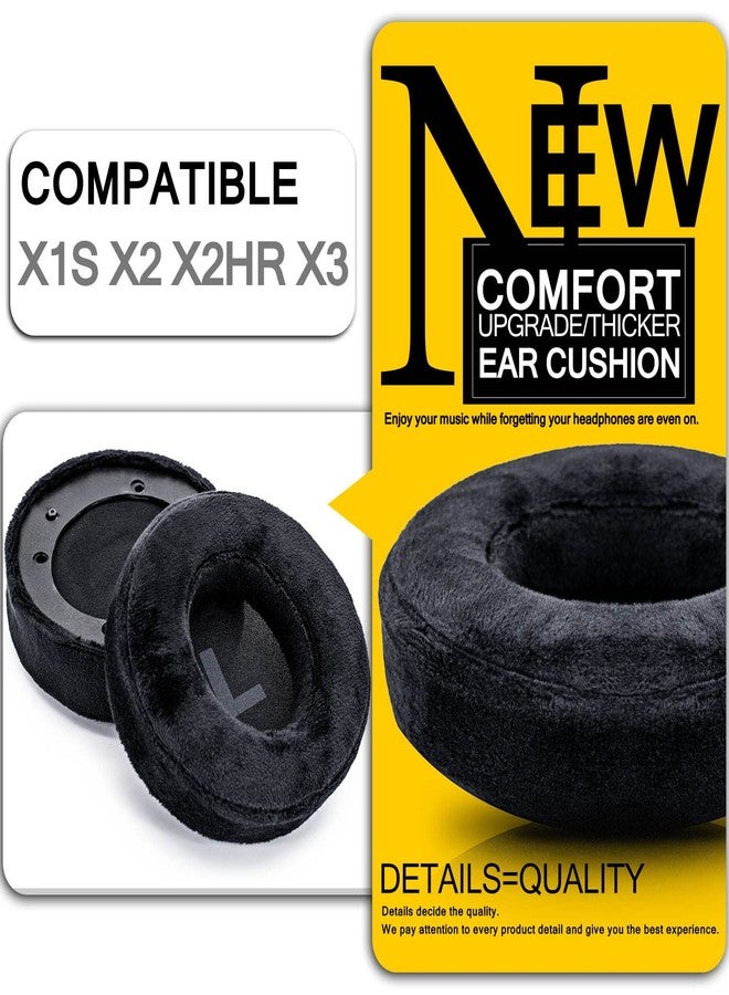 Sixsop Replacement Earpads for Fidelio X2HR X1S X2 X3 Over-Ear Headphones (Velour) - Image 4