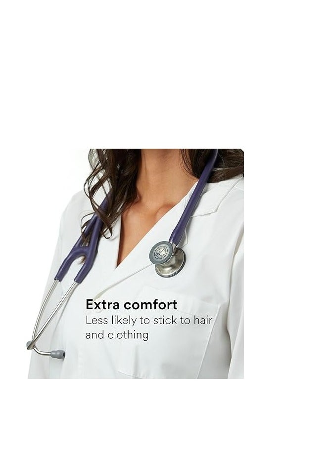 3M Littmann Cardiology Stethoscope, Model 6187C, Enhanced Sound, Satin-Finish Tubing, Midnight Blue Color, 27 Inch