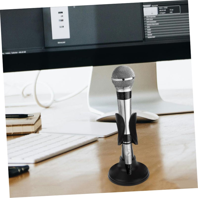 Adjustable Desktop Microphone Stand Round Base Holder For Recording Streaming 2 Pack - Image 5