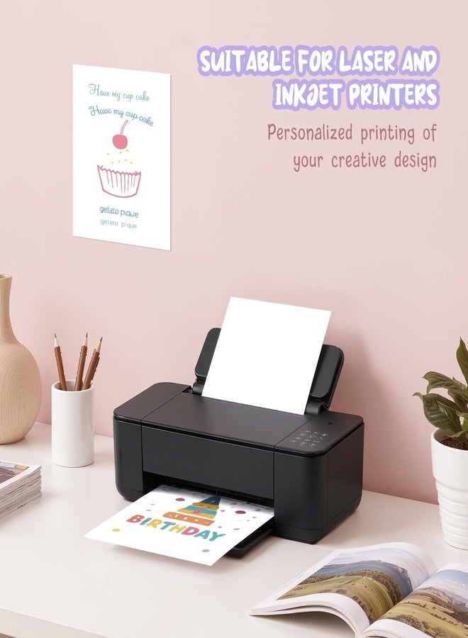 Aidunmis Blank Card Stock 8.5 x 11, 40 Sheets, White - Image 4