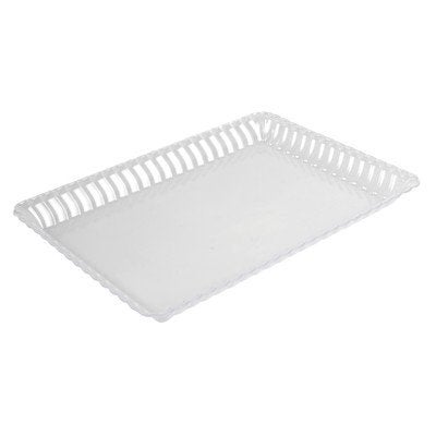 Fineline Settings 1 Piece Flairware Serving Tray 9 by 13Inch Clear
