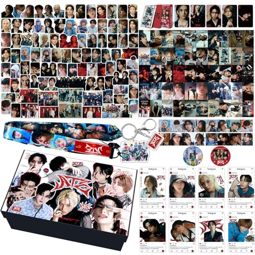 KPOPBP ATE Album Merch Gift Box Set Kpop Merchandise 55 PCS Photocards,95 PCS Stickers, Keychian Lanyards Gift for SKZ Boys and Girls - Image 1