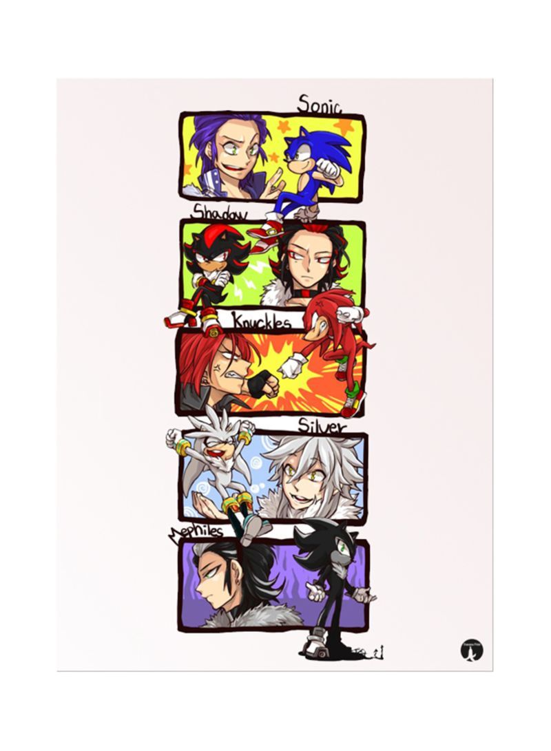 RKN The Video Game Sonic Mouse Pad Multicolour