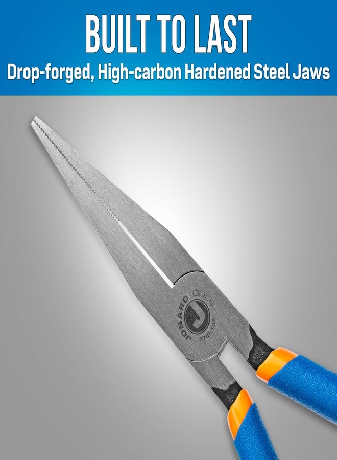 جونارد تولز كماشة ذات أنف مسطح من Jonard Tools FNP-165، بمقبض مزدوج الغمس وأنف مسطح طويل، 6 بوصات - Image 4