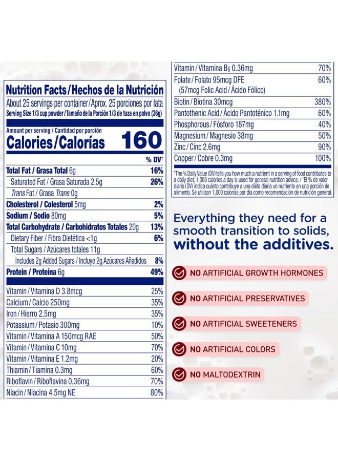 Enfagrow PREMIUM Toddler Nutritional Drink, Natural Vanilla Flavor, Omega-3 DHA for Brain Support, Prebiotics & Vitamins for Immune Health, Powder Can, 32 Oz - Image 4