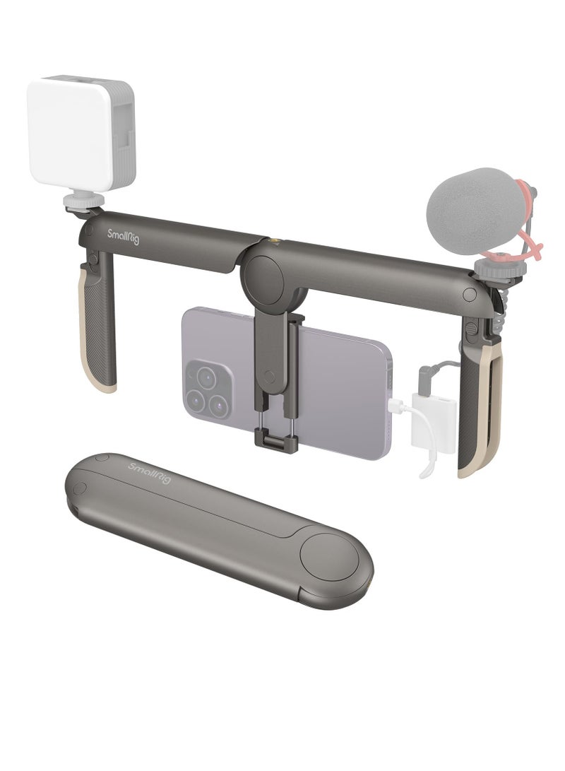 P20 Foldable Universal Phone Cage, Smartphone Video Rig Filmmaking Vlogging Case Stabilizer for Videomaker Video-grapher for iPhone 15 14 13 for Samsung and Other Android Phones, 4047 - Image 1