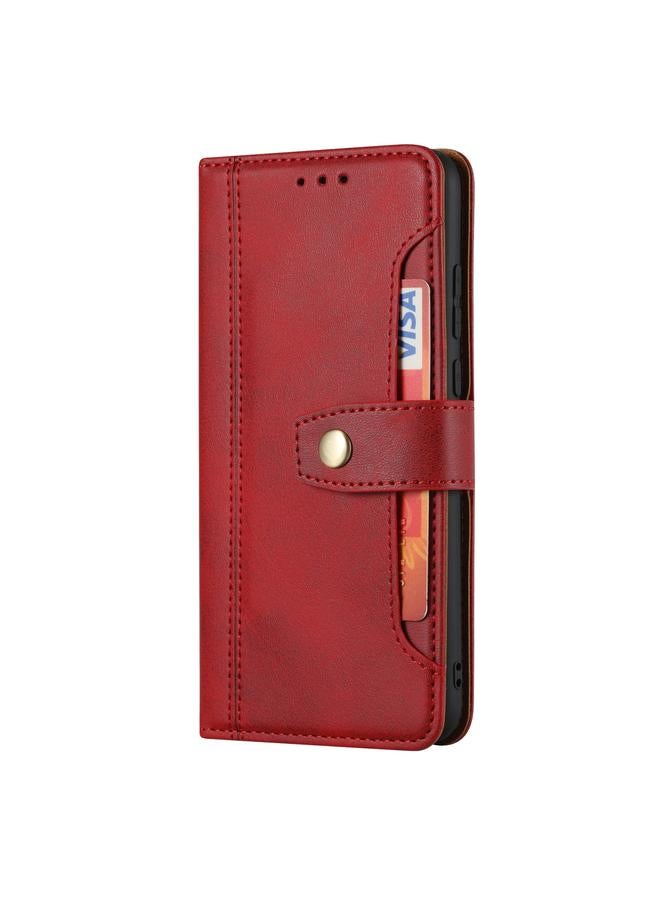 Green Tiger Case For Huawei P20 Calf Texture Double Fold Clasp Horizontal Flip Leather Case with Photo Frame & Holder & Card Slots & Wallet - Image 2