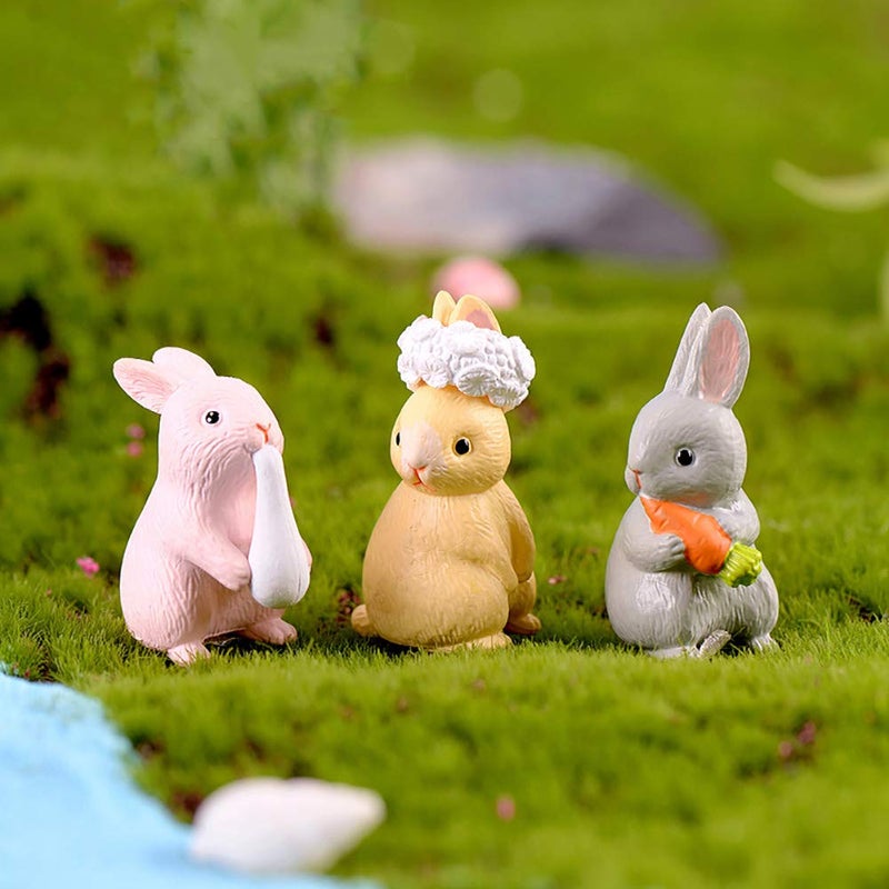 MAOMIA 12 PCS RABBIT TOMES FOR KIDS BUNNIES TOY TOY TOY CAK - Image 2