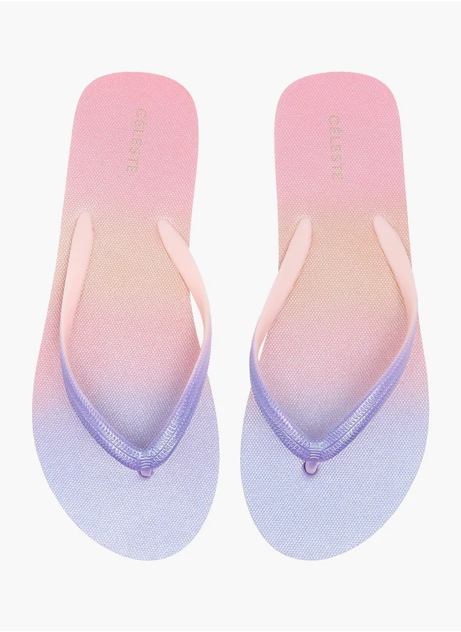 سيليست Women's Ombre Flip Flops