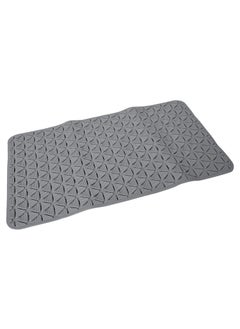 EDBIRET EDBIRET Protection Bath Shower Mat with Suction Cups and Drain Holes NonSlip AntiSkid PVC Rubber Mat Ideal for Walkin Showers Pack of 1 Grey  - Image 1