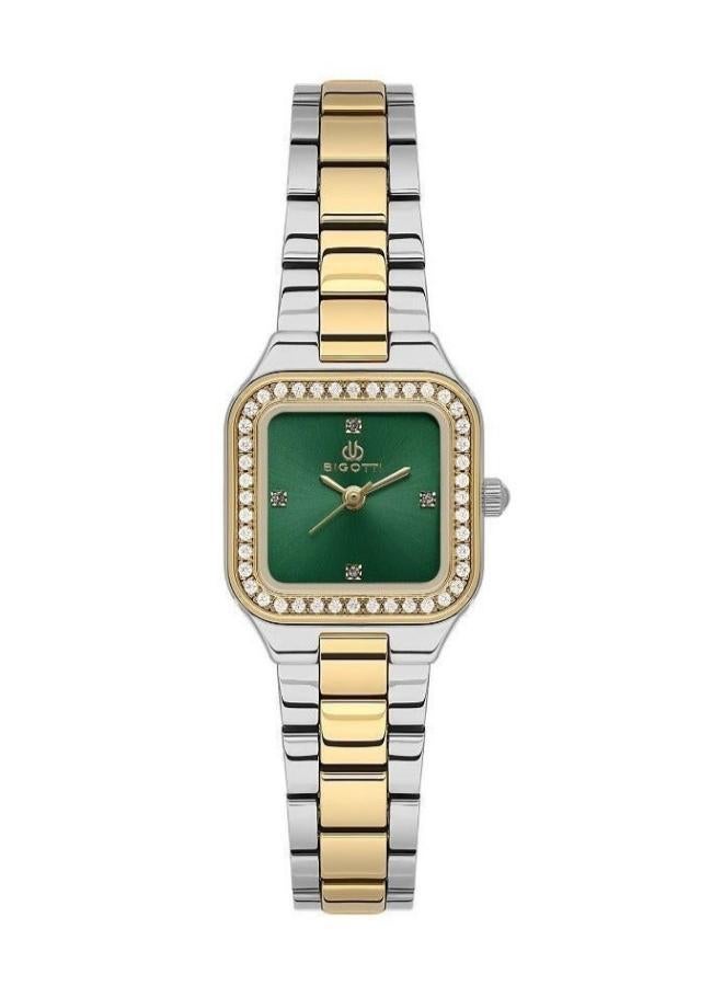 Bigotti - Quotidiano Women Watch | Stainless SteelBrass Case | Analog | Square Dial | Mineral Glass | Japanese Quartz | Water Resistant 30 Meters - Image 1