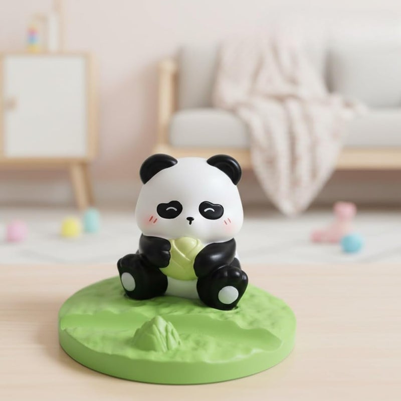 DEOXY Cute Panda Mobile Phone Stand, Resin Desktop Holder for Video Watching, Reading, Home Office Decor (Pnd-002) - Image 1