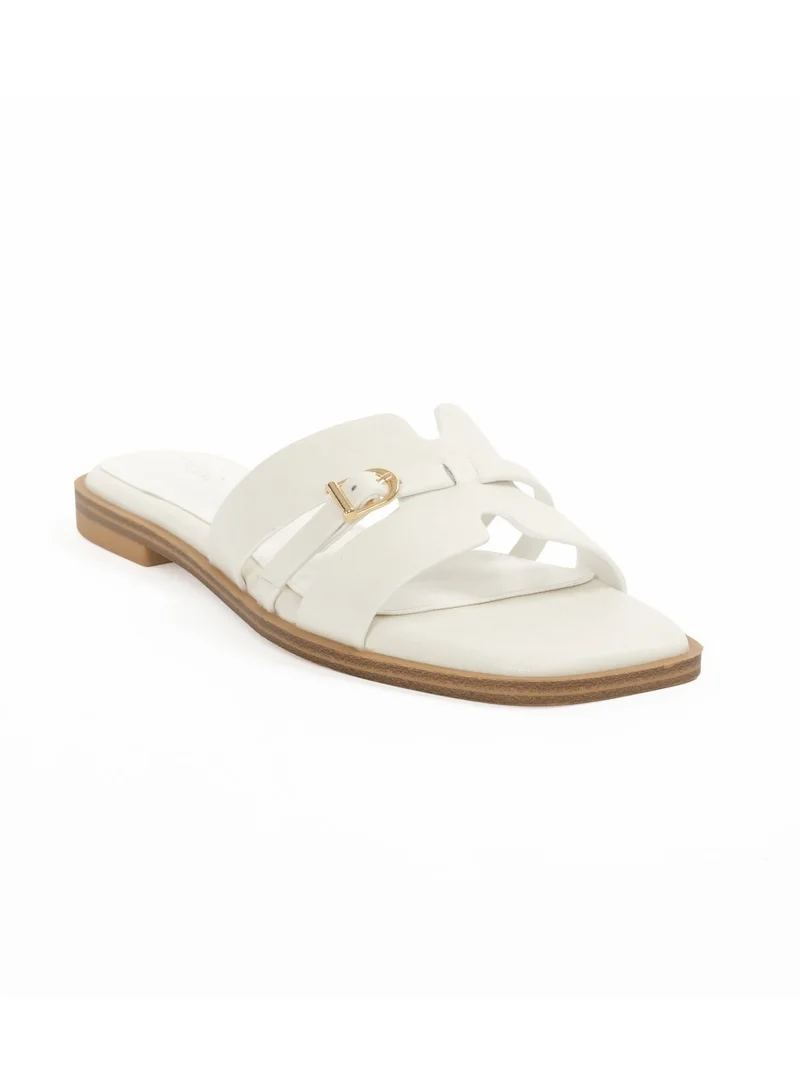 ميلانو Layali Slides Flats - Ivory
