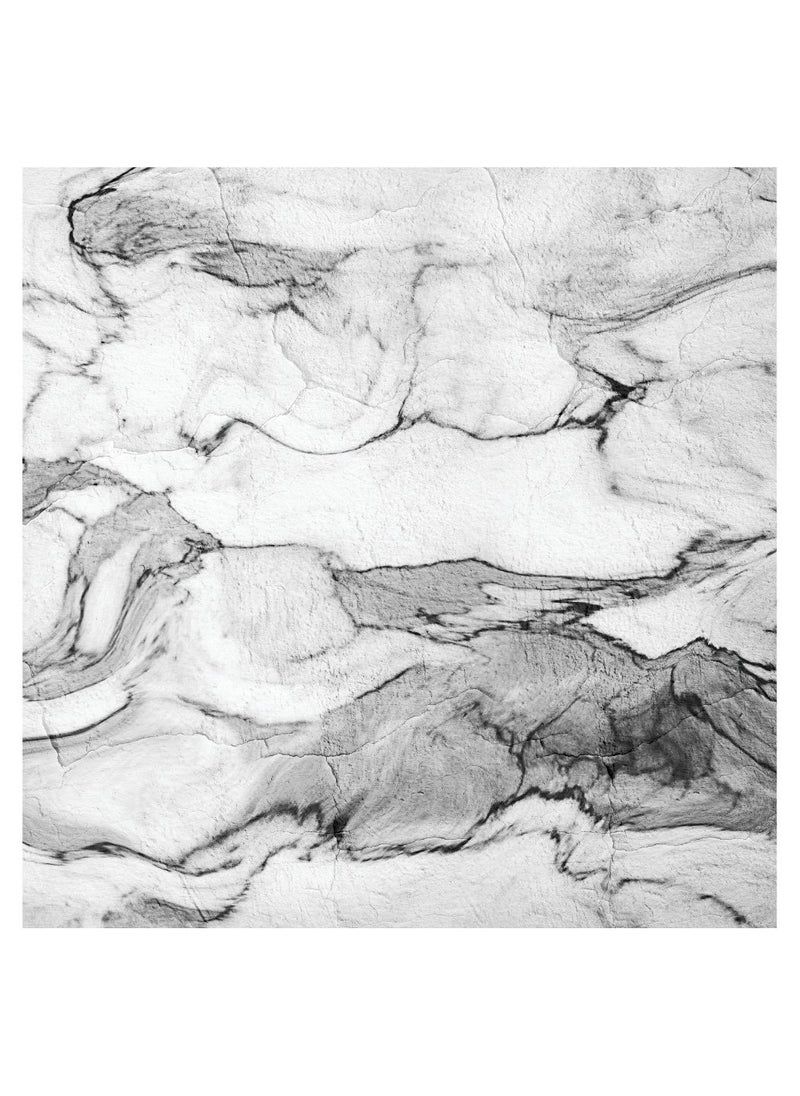 CREATIVE CONVERTING Creative Converting Marble Lunch Paper Napkins  16 Ct  6.5""  Black/White 