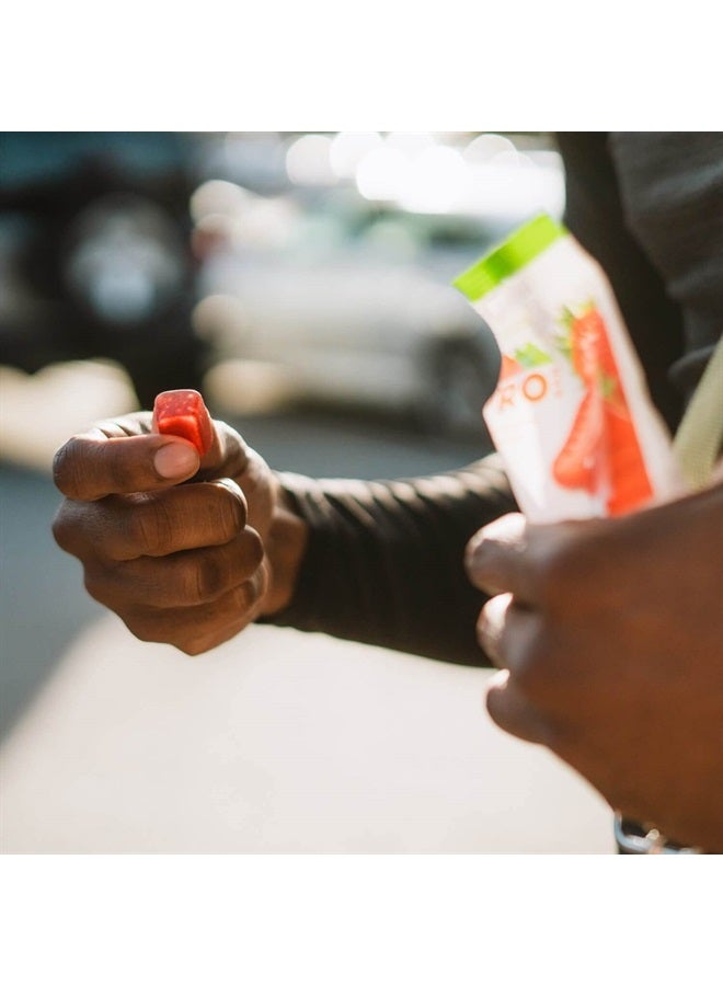 PROBAR بروبار - قضمات الطاقة العضوية بولت، فراولة، غير معدلة وراثيًا، خالية من الغلوتين، معتمدة من وزارة الزراعة الأمريكية، صحية، طاقة طبيعية، وقود سريع مع فيتامينات ب و ج، 2.1 أونصة (عبوة من 12) - Image 3