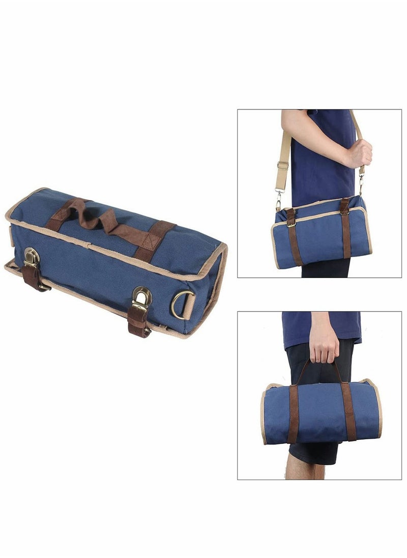 HomarKet - Bartender Kit Bag Portable Waxed Canvas Bag Can Use For Professional 17-Piece Bar Tool Set with Shoulder Strap for Easy Carry Bar Tools Not Include - Image 1