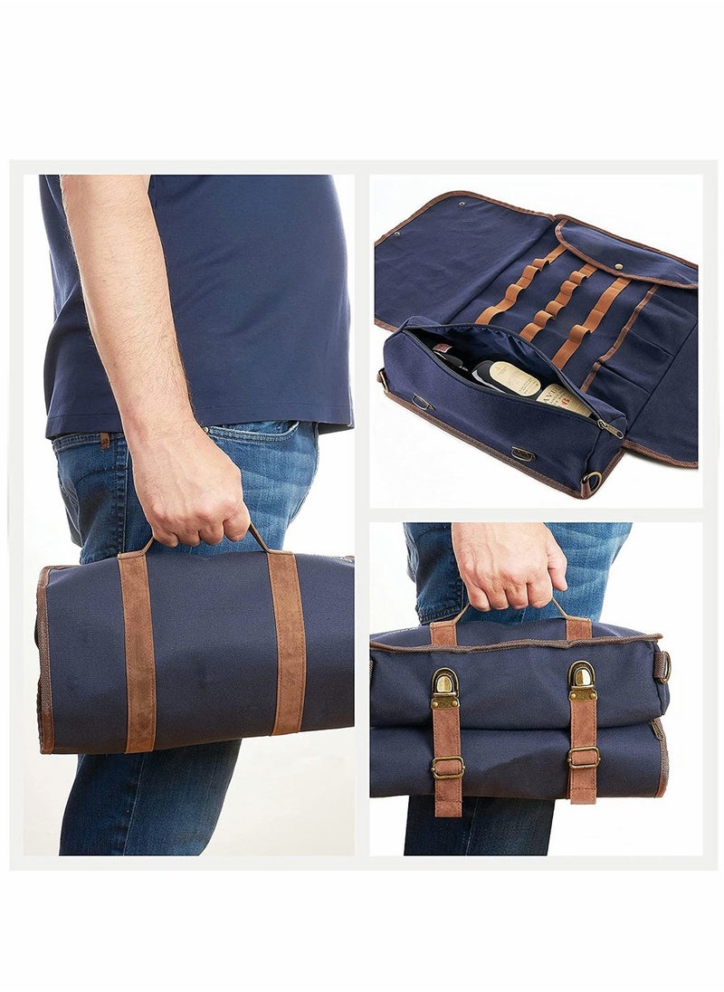 HomarKet - Bartender Kit Bag Portable Waxed Canvas Bag Can Use For Professional 17-Piece Bar Tool Set with Shoulder Strap for Easy Carry Bar Tools Not Include - Image 1