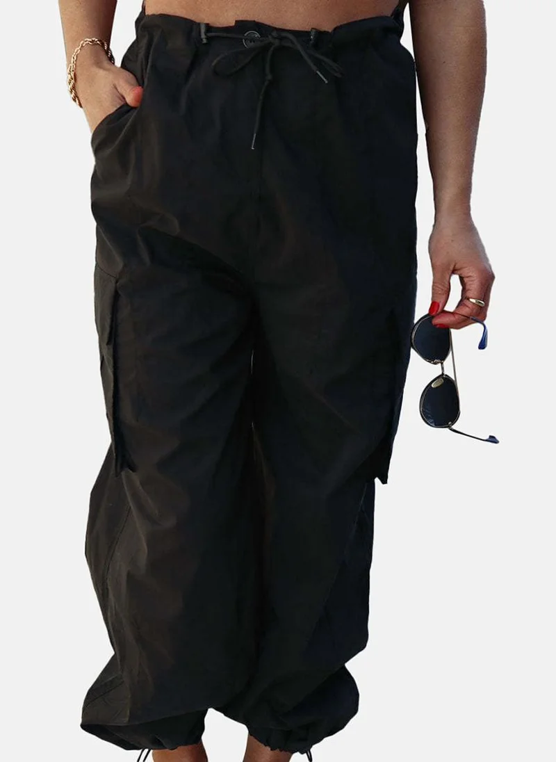يونيكي Black High Rise Jogger Trousers