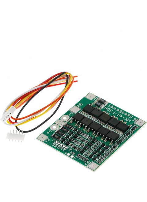4s 30A Bms 14.8V 18650 Lithium-Lipo Battery Charge Protection Module with Wired Socket