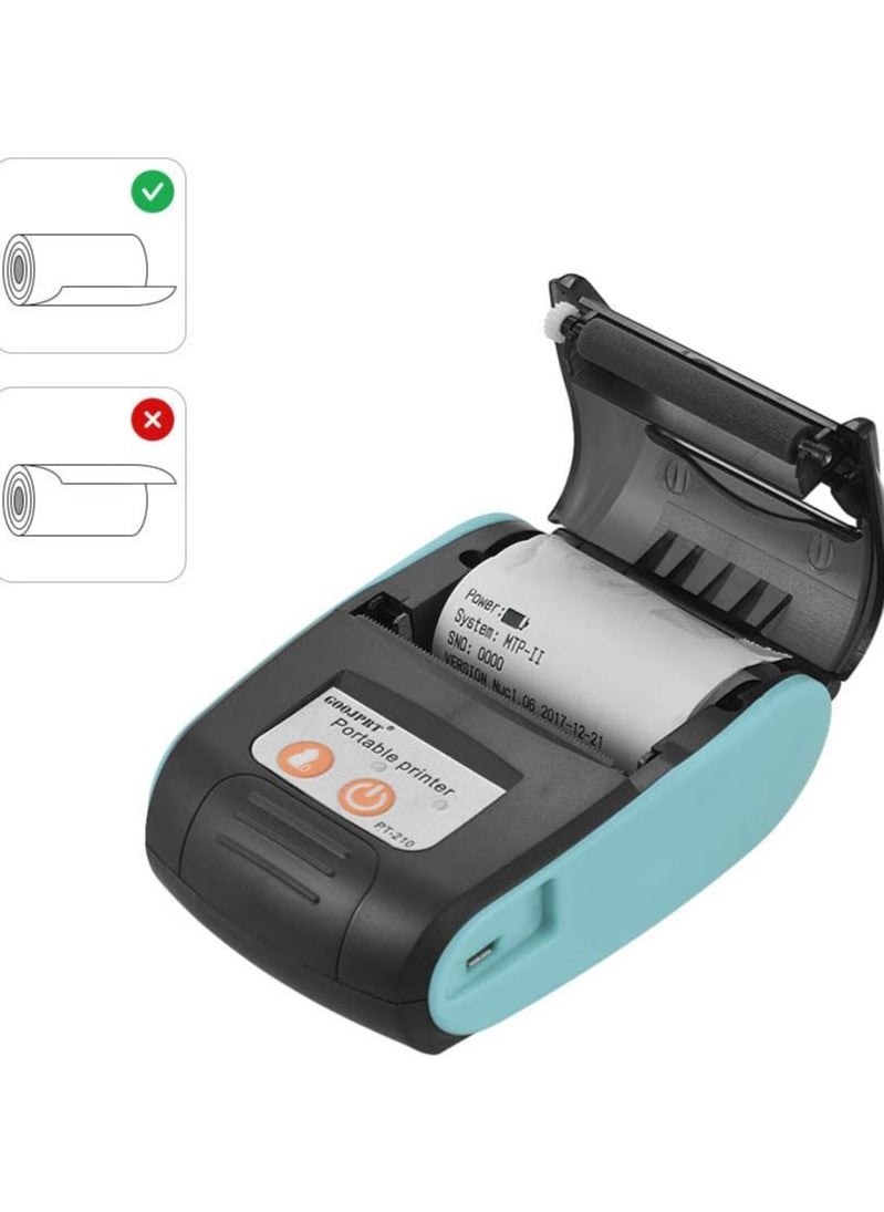 Portable Thermal Printer Handheld 58mm Receipt Printer for Retail Stores Restaurants Factories Logistics