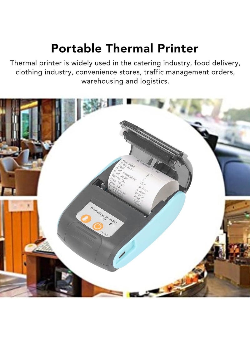 Portable Thermal Printer Handheld 58mm Receipt Printer for Retail Stores Restaurants Factories Logistics