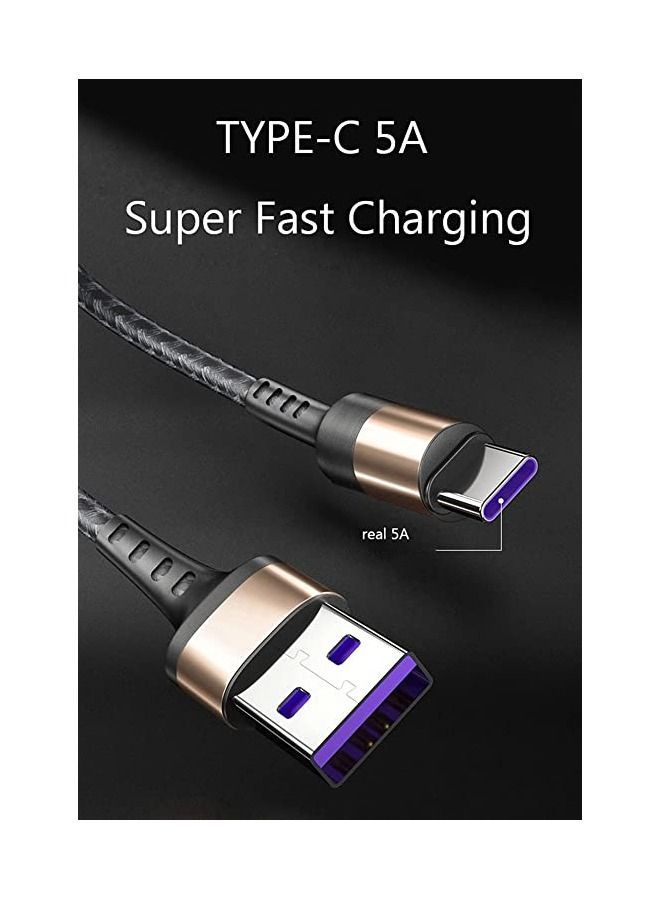 كابل شحن USB 3 في 1 بطول 1.25 متر باللون الذهبي - Image 5