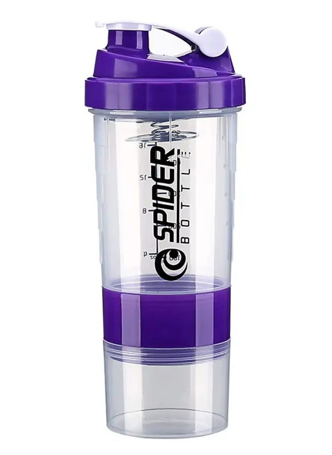Portable Protein Shaker Bottle – Durable PP Material, Non-Slip Leak-Proof Design with 3-Layer Twist-Off Storage for Supplements, Pills, and Milkshakes – Perfect for Gym & Outdoor Fitness Enthusiasts (Assorted Colors)