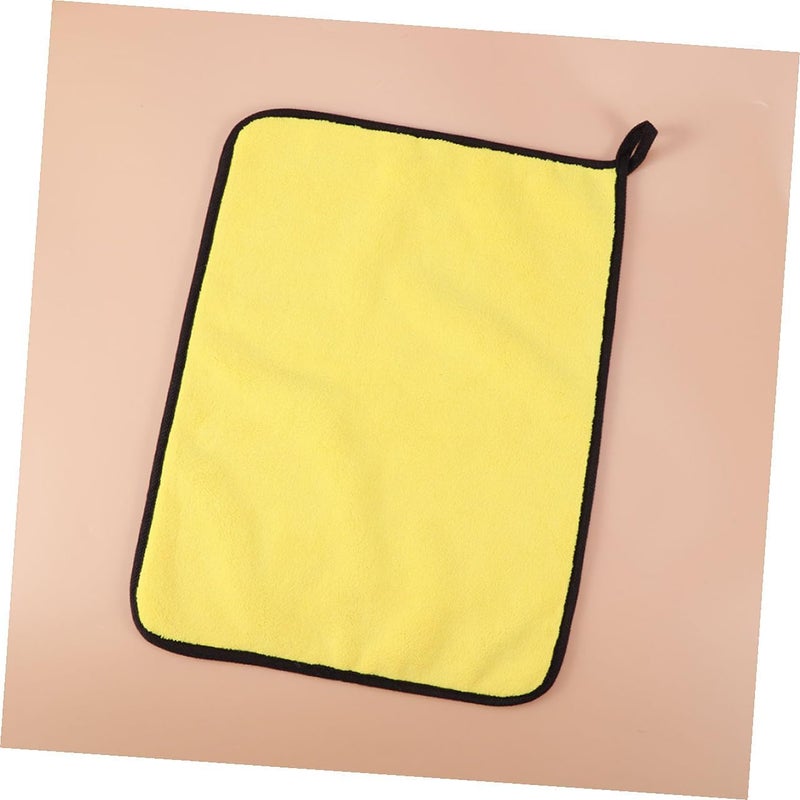 TIDTALEO 6pcs Super Absorbent Coral Fleece Car Washing Towels 30x40cm Dual-Color Microfiber Cloths for Car Cleaning and Kitchen Use - Image 5