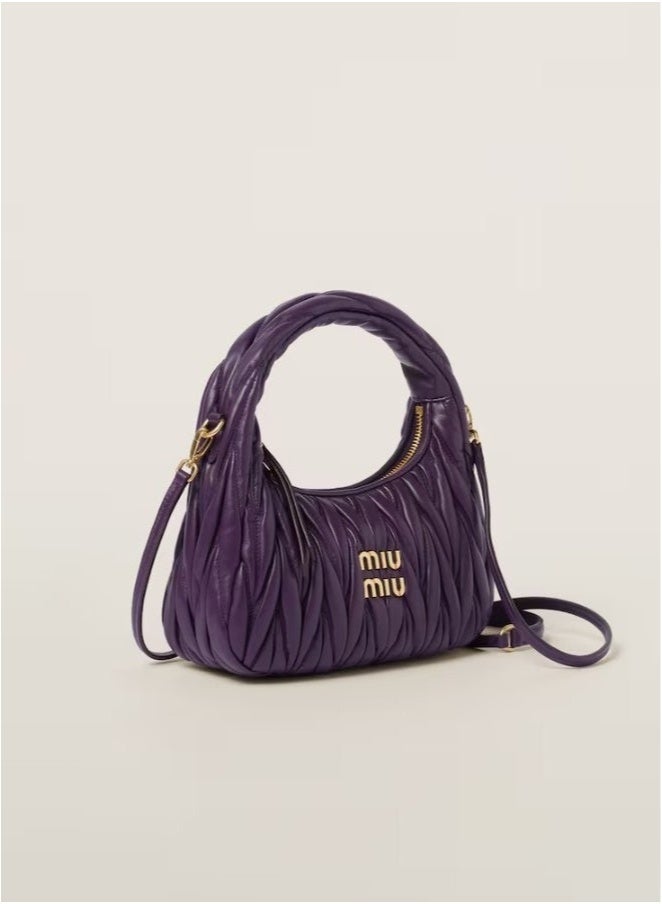 Miu Miu MIU MIU Wander quilted nappa leather hobo Crossbody Shoulder Bag - Image 2