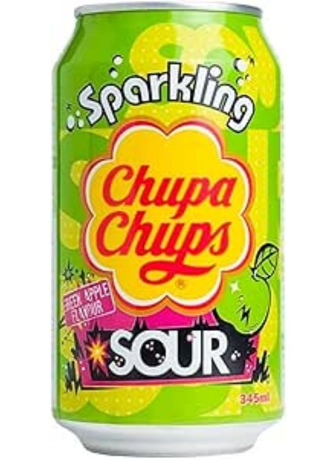 تشوبا تشوبس مشروب تشوبا تشوبس الغازي بنكهة التفاح الأخضر 345 مل