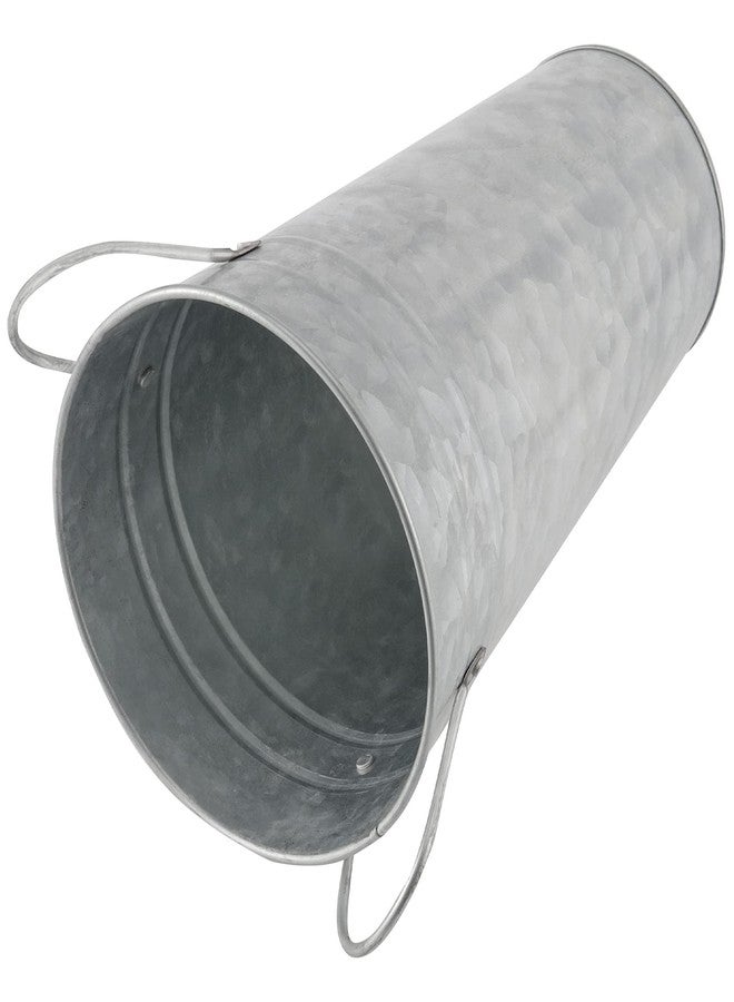 HAKZEON 6 Pack 10 Inches Galvanized Metal Vase, Rustic Farmhouse Tall Galvanized Metal Flower Vase for Wedding, Table, Home Decor - Image 4
