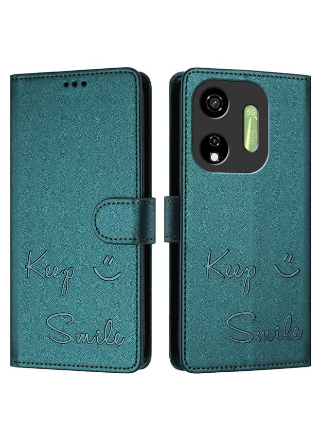 اس-توب جراب لهاتف itel P55 5G جراب هاتف جلدي بنقش ابتسامة بتقنية RFID - Image 3