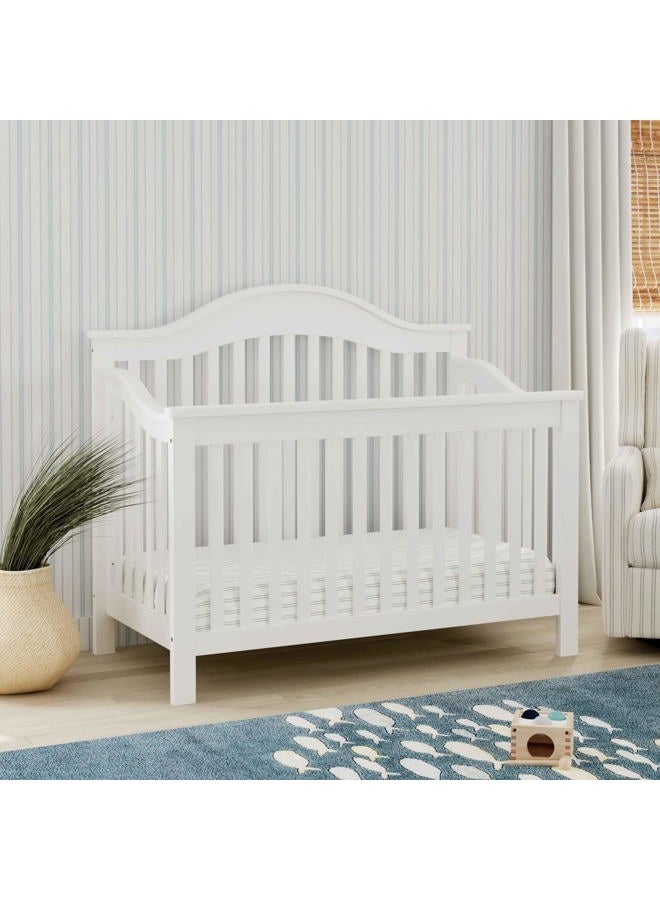 Davinci سرير جاييدن 4 في 1 القابل للتحويل باللون الأبيض، معتمد من Greenguard Gold - Image 4