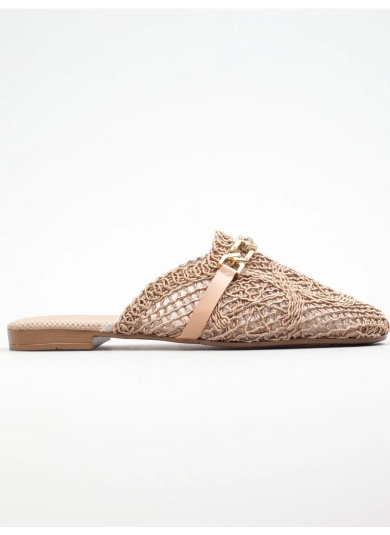 Dadwolf Chain Straw Slippers - Image 1