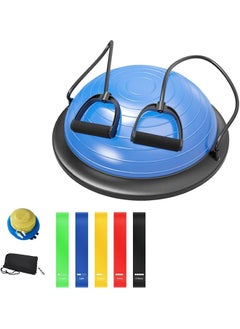 DAYONG Balance Ball Exercise Ball, Anti-Slip Half Yoga Ball with TPE Resistance Band, Inflatable Pilates Ball with Elastic String, Balance Ball Trainer for Fitness, Core Strength, Home Gym. - pzsku/Z06FC8AEDB3C6E2DE1F85Z/45/_/1738933041/00f795c3-bb91-4a22-b087-a6aed4480cfd