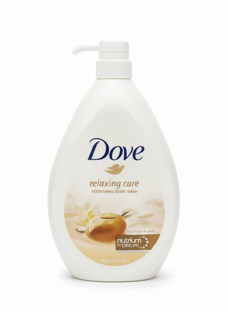 Dove Relaxing Care Body Wash with Shea Butter and Vanilla Scent – ​​1000ml - Image 2