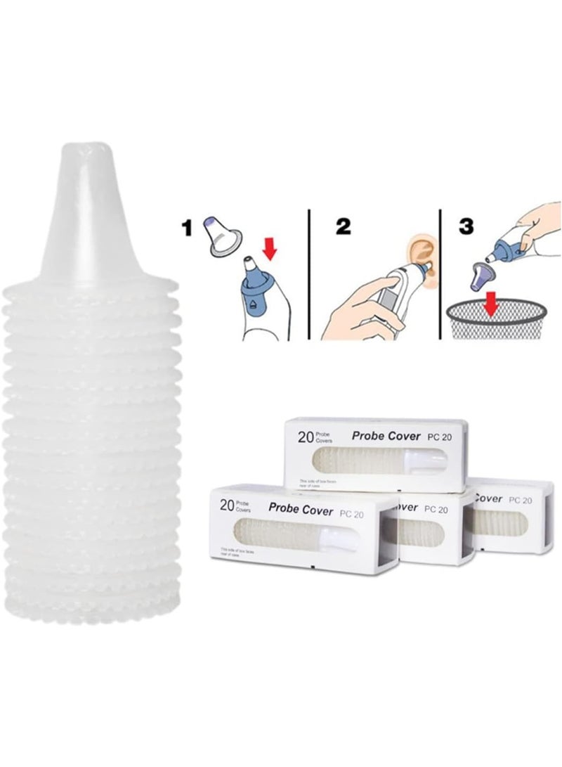 XUN 100 Premium Ear Thermometer Probe Covers – High-Quality Replacement Lens Caps and Filters for All Braun ThermoScan Models – Bulk Pack - Image 3