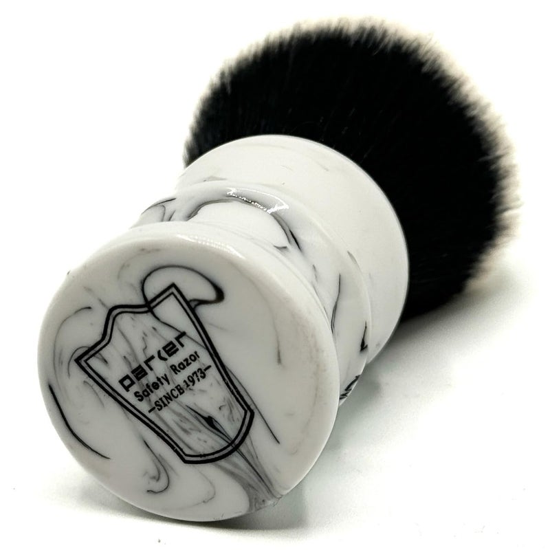 Parker Safety Razor Parker Arctic Storm Ultra-Soft Synthetic Shaving Brush with Stand â€“ 26â€¯mm Tuxedo Knot for Rich Lather and Luxurious Everyday Shaving - Image 3