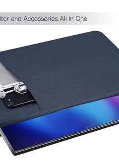 Excefore Portable Monitor Carrying Sleeve, Navy Blue, Fits 15.6-Inch Portable Monitors (MNN, Newsoul, KYY, InnoView, Arzopa, QQH, ViewSonic, ZSCMALLS, Cocopar, Lepow)  - Image 2