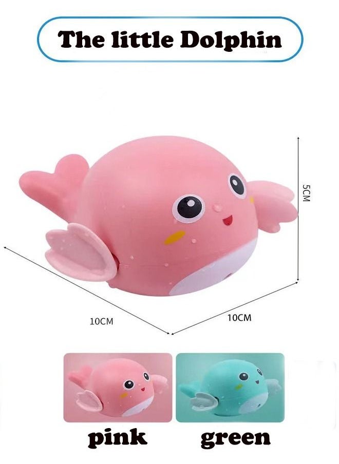 Generic - Bath Toys, 2 PCS Little Dolphin Wind-up Swimming  Toys Floating Water Pool Play Sets, Bathtub Shower Fun Bathtime - Image 1