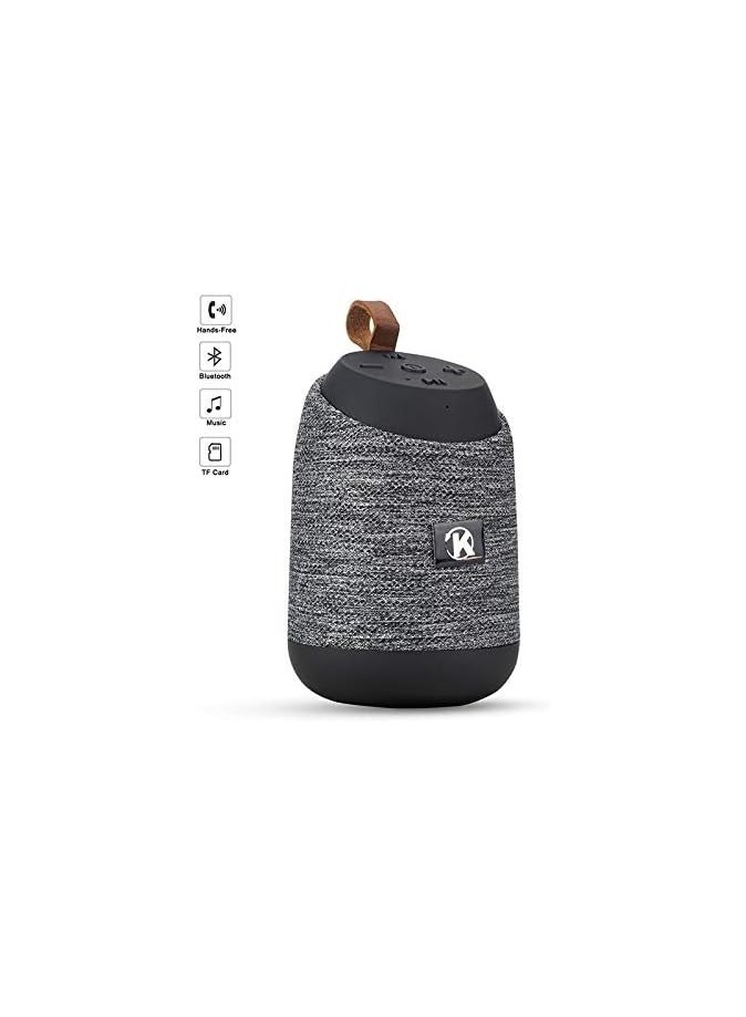 K37 Bluetooth Mini Portable Speaker with Calling - FM Radio - USB- Card Slot COMpatible with all Devices Gray Color - Image 1